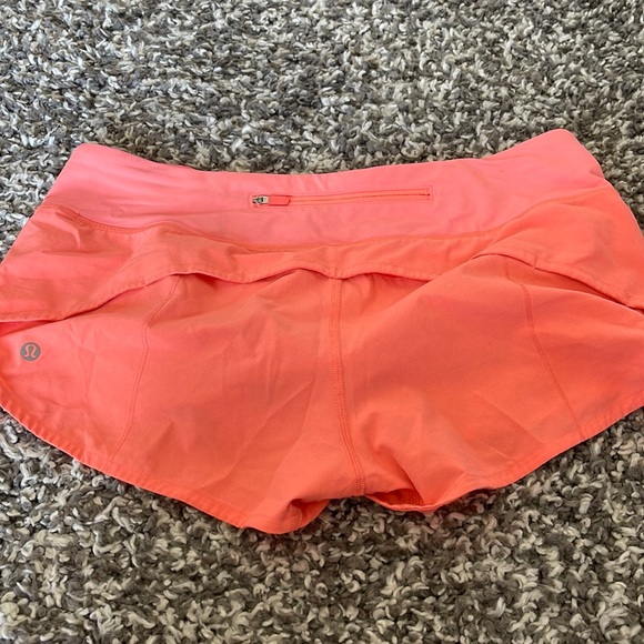 Lulu lemon coral athletic short SOLD - Picture 1 of 3